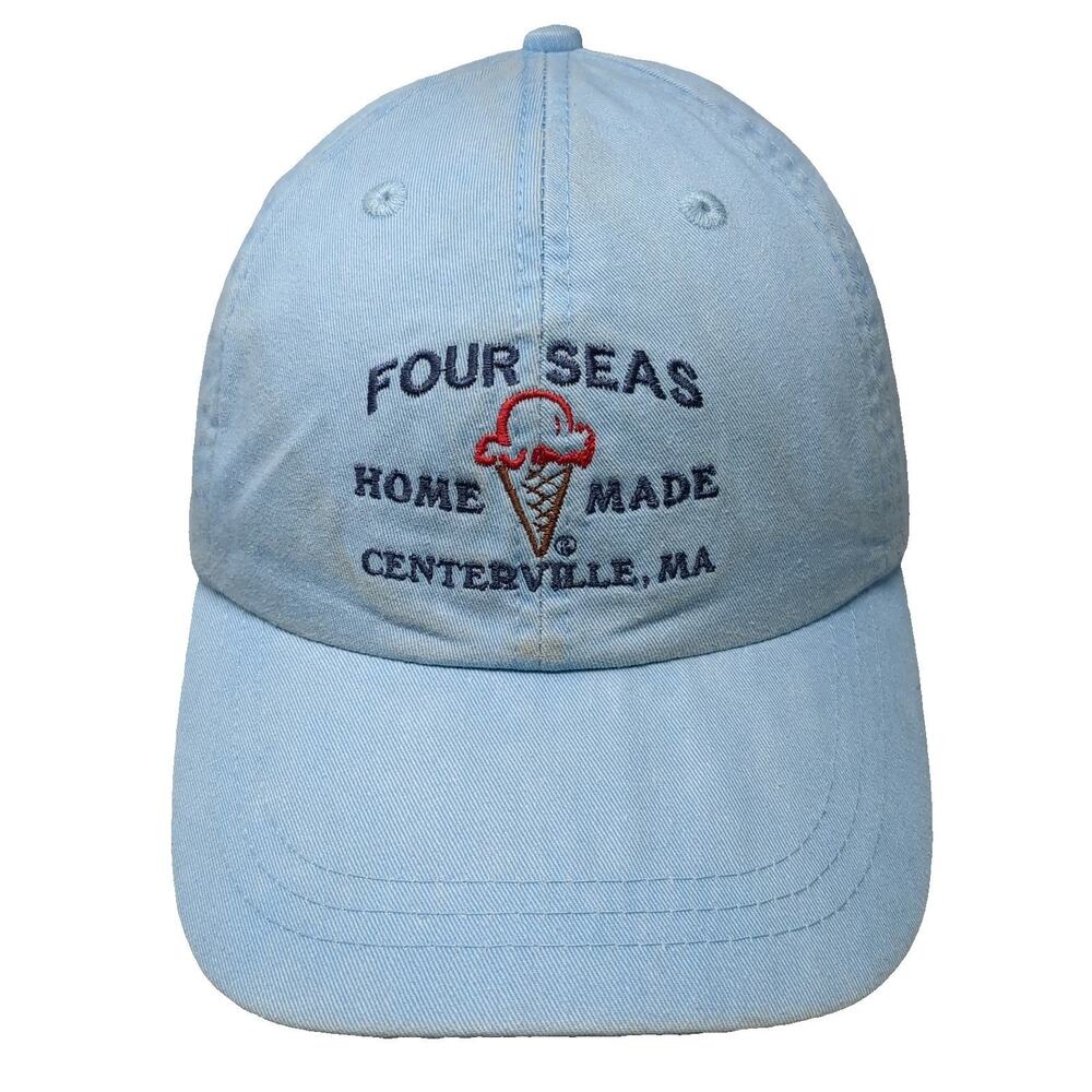 Adams Baseball Cap Blue One Size Four Seas Ice Cream Centerville Cape Cod Hat
